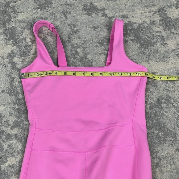 NWT Girlfriend Collective Luxe Paneled Unitard Bubblegum Pink Jumpsuit Catsuit S - Picture 14 of 16